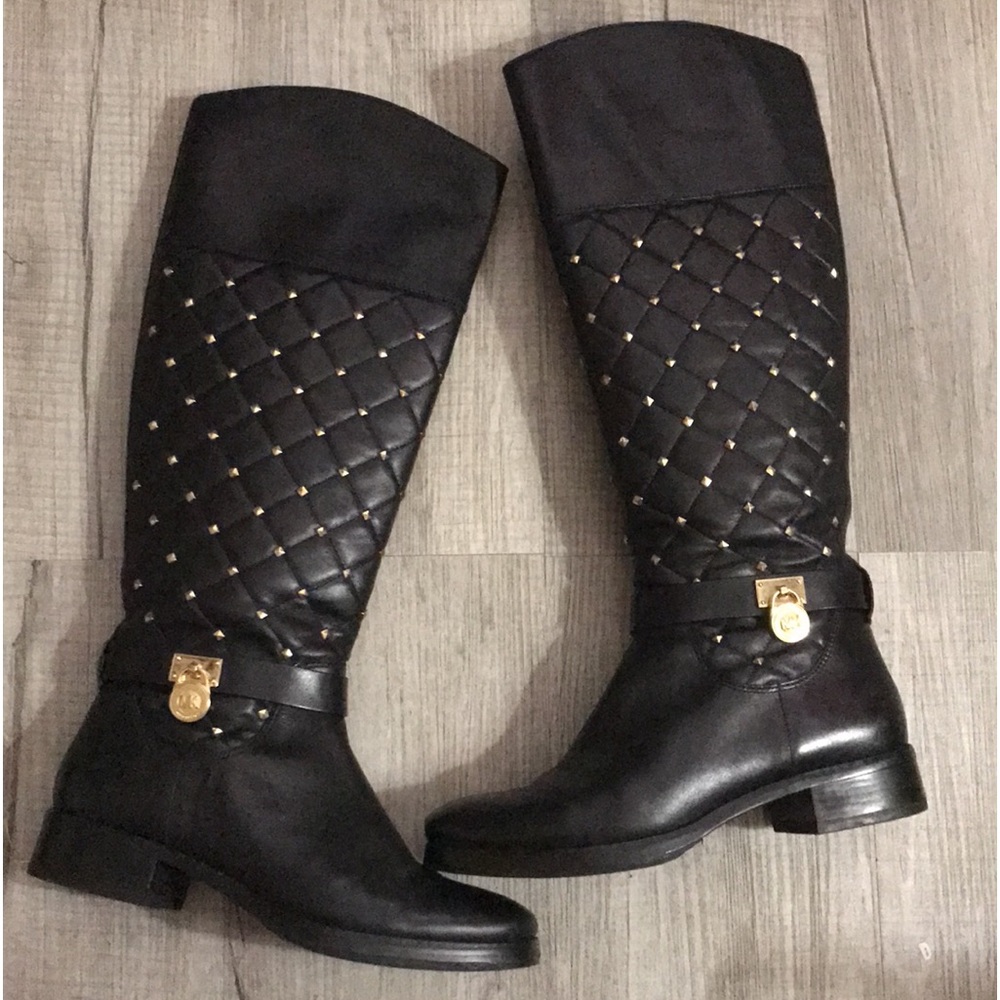 Michael Kors Black Leather Boots - Picture 11 of 12